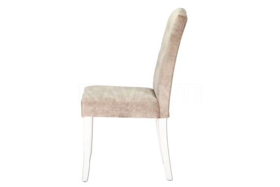 Стул Mila WHITE HIGLOSSY/BEIGE BG#1 (белый лак/беж светлый)