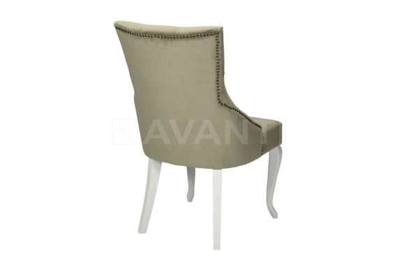 Стул Hilton WHITE HIGLOSSY/BEIGE (белый глянец/беж)