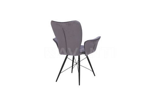 Стул Prima GREY (серый) с подлокотниками