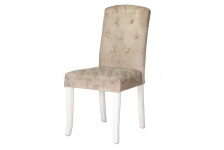 Стул Mila WHITE HIGLOSSY/BEIGE BG#1 (белый лак/беж светлый)