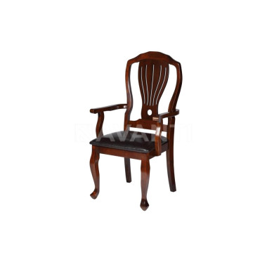 Стул с подлокотниками Jasmine NEW AB WALNUT (темный орех)