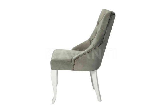 Стул Hilton WHITE HIGLOSSY/GRAY (белый глянец/серый)