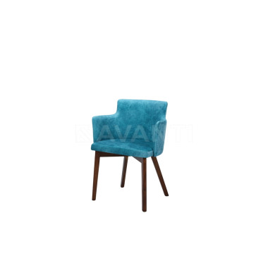 Стул Amelia WALNUT/AQUAMARINE (орех/аквамарин)