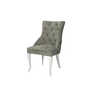 Стул Hilton WHITE HIGLOSSY/GRAY (белый глянец/серый)