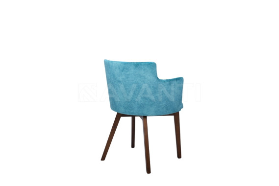 Стул Amelia WALNUT/AQUAMARINE (орех/аквамарин)