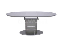 Стол обеденный Luna (1400-1800х900х760) GREY (серый со стеклом)