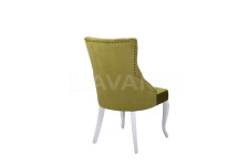 Стул Hilton WHITE HIGLOSSY/GREEN (белый глянец/зеленый)