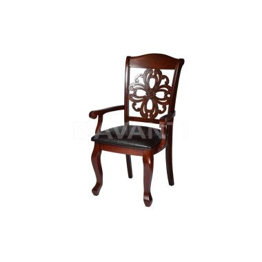 Стул с подлокотниками Virginia WALNUT (темный орех)