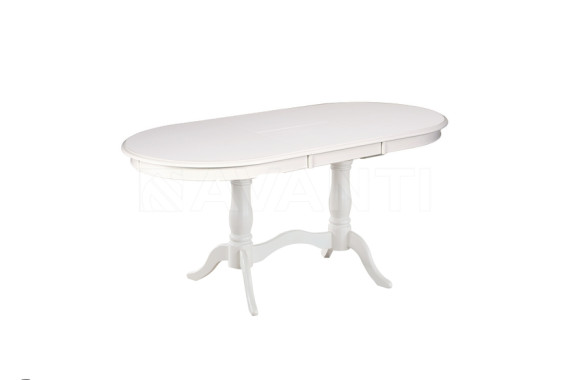 Стол обеденный Eva (1200-1590x800x750) IVORY WHITE (айвори)