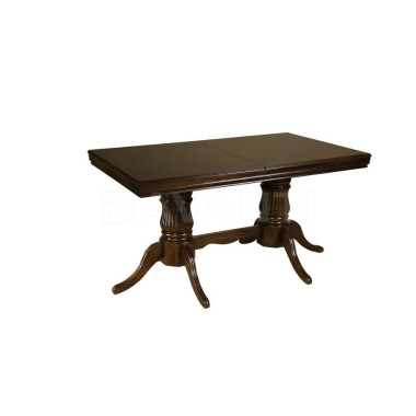 Стол обеденный Alba (1500-1800х880х760) NEW AB WALNUT (темный орех)