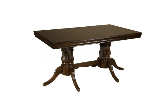 Стол обеденный Alba (1500-1800х880х760) NEW AB WALNUT (темный орех)
