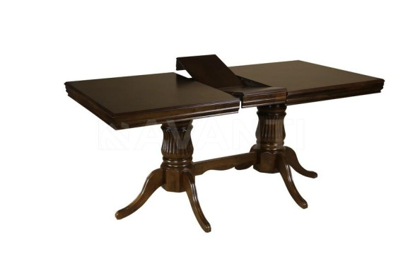 Стол обеденный Alba (1500-1800х880х760) NEW AB WALNUT (темный орех)