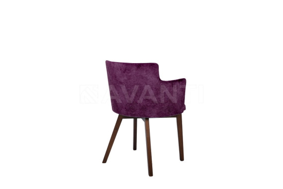 Стул Amelia WALNUT/PURPLE (орех/сиреневый)