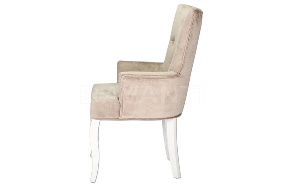 Стул Bosco WHITE HIGLOSSY/BEIGE BG#1 (белый лак/беж светлый)