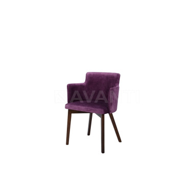 Стул Amelia WALNUT/PURPLE (орех/сиреневый)