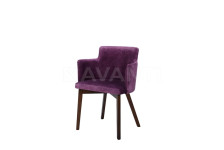 Стул Amelia WALNUT/PURPLE (орех/сиреневый)