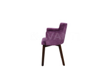 Стул Amelia WALNUT/PURPLE (орех/сиреневый)