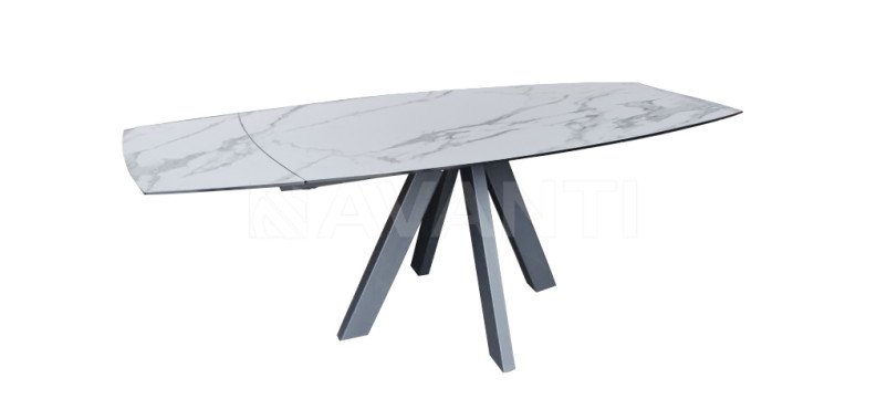 Стол обеденный Tenerife (1400-350+350x900x760) NEW MARBLE (цвет new мрамор)