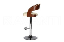 Стул барный BCR-402 Walnut wood/Beige light PU (беж светлый)