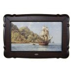 Репродукция картины Парусник, остров сокровищ арт. 71150 Орех Оберджин