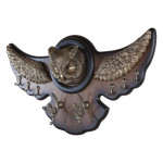 Вешалка настенная Bubo Орех Бронза арт. 11507 Орех(Д), декоративные элементы Б цвет бронза