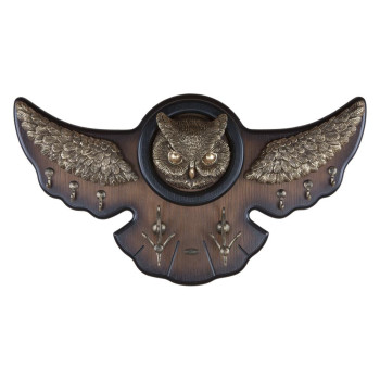 Вешалка настенная Bubo Орех Бронза арт. 11507 Орех(Д), декоративные элементы Б цвет бронза