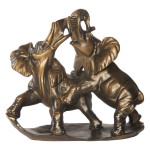 Статуэтка Играющие Слоны Бронза арт. 22050 Б