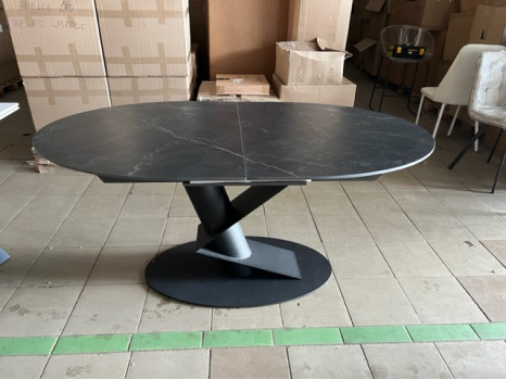 Стол Dario 160 NE черный CERAMIC 04 керамика черный мрамор