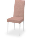 Стул Gloria LB белый VI LIGHT ROSE розовый велюр
