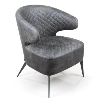 Кресло Richard, замша серый