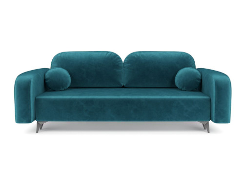 Диван Цюрих бархат сине-зеленый STAR VELVET 43 BLACK GREEN