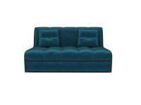 Диван Аккордеон Барон №2 бархат сине-зеленый STAR VELVET 43 BLACK GREEN