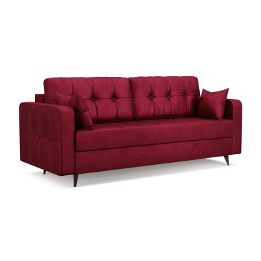 Диван Снеп бархат красный/ STAR VELVET 3 DARK RED