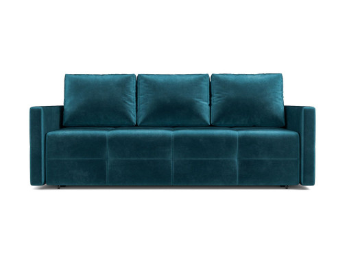 Диван Марсель №2 бархат сине-зеленый STAR VELVET 43 BLACK GREEN