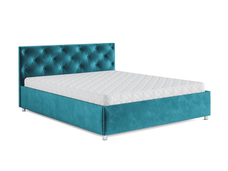 Кровать Классик бархат сине-зеленый STAR VELVET 43 BLACK GREEN 160