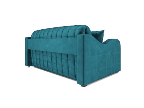 Диван Аккордеон Барон №4 бархат сине-зеленый STAR VELVET 43 BLACK GREEN