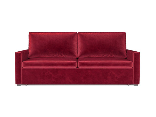 Диван Поло бархат красный STAR VELVET 3 DARK RED