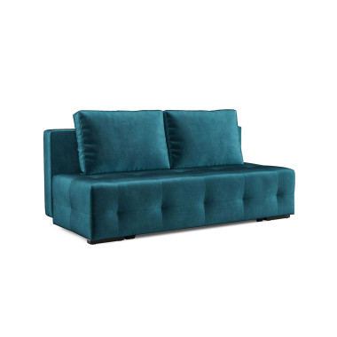 Диван Марсель №1 бархат сине-зеленый STAR VELVET 43 BLACK GREEN