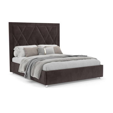 Кровать Треви бархат шоколадный STAR VELVET 60 COFFEE 160