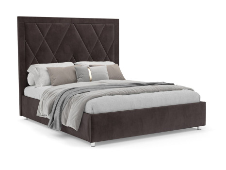 Кровать Треви бархат шоколадный STAR VELVET 60 COFFEE 160