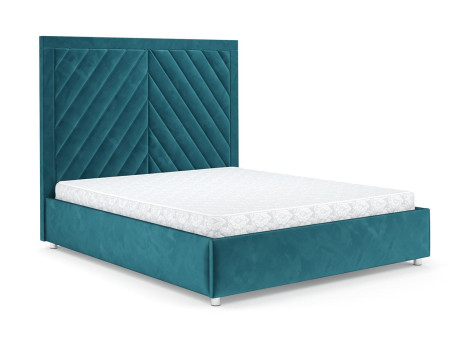 Кровать Мишель бархат сине-зеленый STAR VELVET 43 BLACK GREEN 160