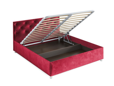Кровать Классик бархат красный STAR VELVET 3 DARK RED 160