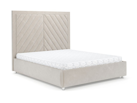 Кровать Мишель бархат бежевый STAR VELVET 6 LIGHT Beige 160