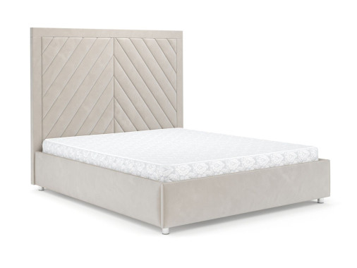 Кровать Мишель бархат бежевый STAR VELVET 6 LIGHT Beige 160