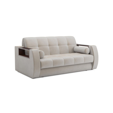 Диван Аккордеон Барон №3 бархат бежевый STAR VELVET 6 LIGHT BEIGE