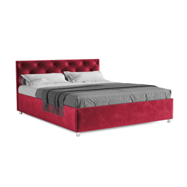 Кровать Классик бархат красный STAR VELVET 3 DARK RED 160