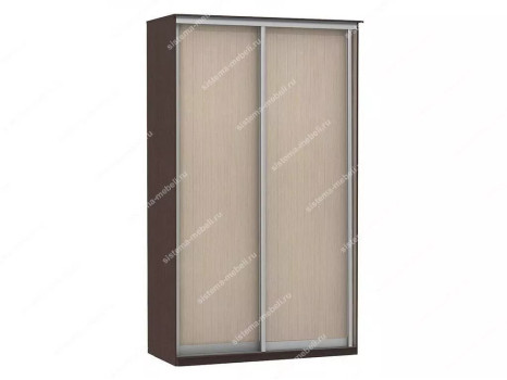 Шкаф купе Модерн 1190х600 2-х дверный 2-х секционный глухой венге/ясень