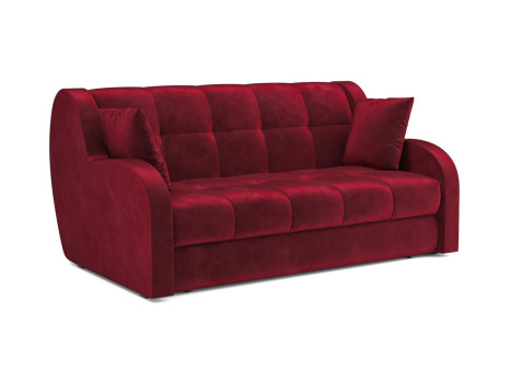 Диван Аккордеон Барон бархат красный Star Velvet 3 Dark Red
