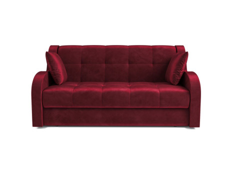 Диван Аккордеон Барон бархат красный Star Velvet 3 Dark Red