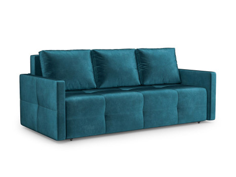 Диван Марсель №2 бархат сине-зеленый STAR VELVET 43 BLACK GREEN